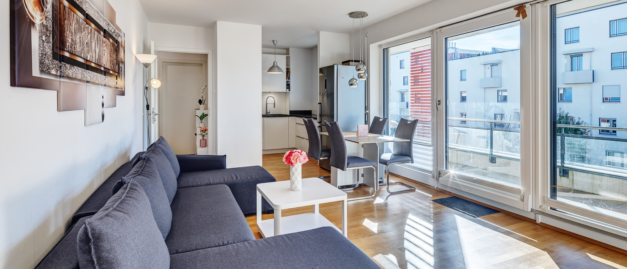 appartamento München Altperlach 05 zona living 13205