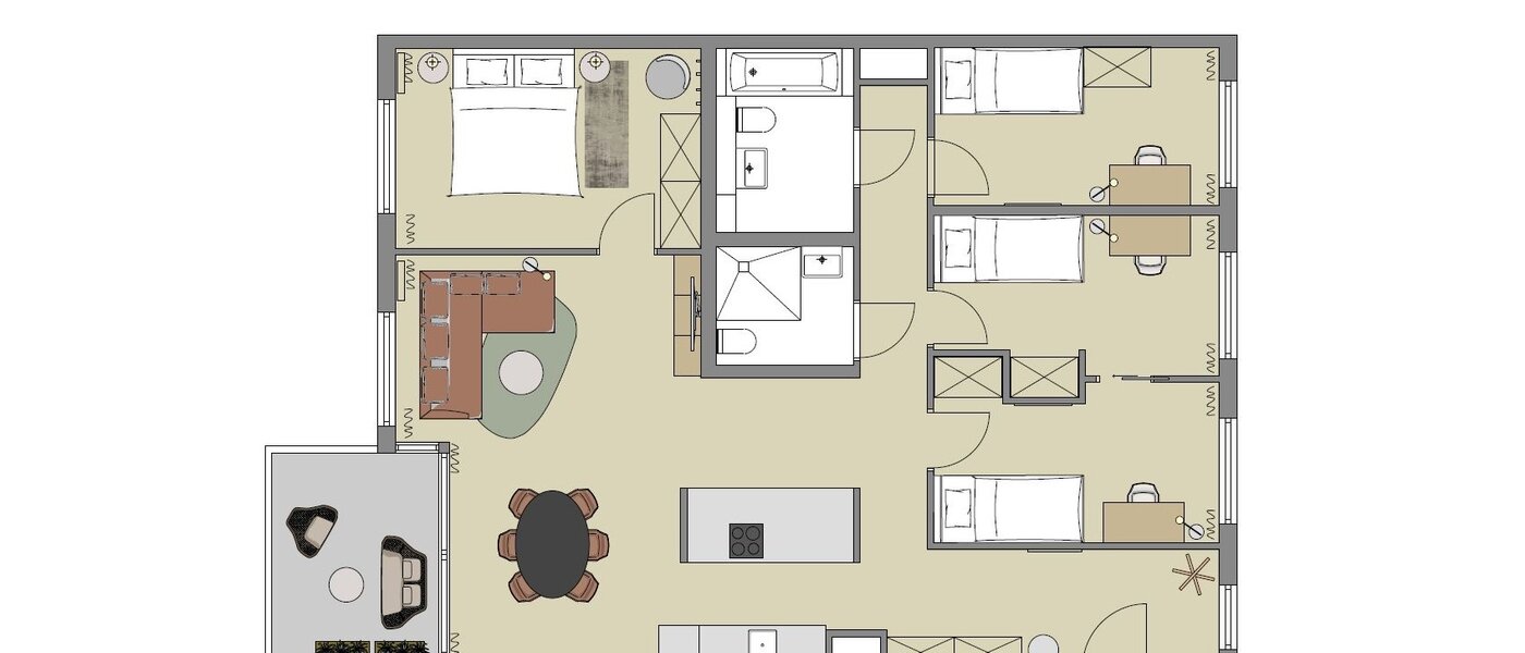 appartamento München Schwabing-West 01 planimetria 13221
