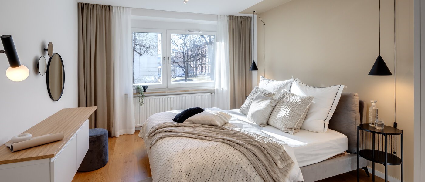 appartamento München Maxvorstadt - Westen 01 1° camera da letto 13243