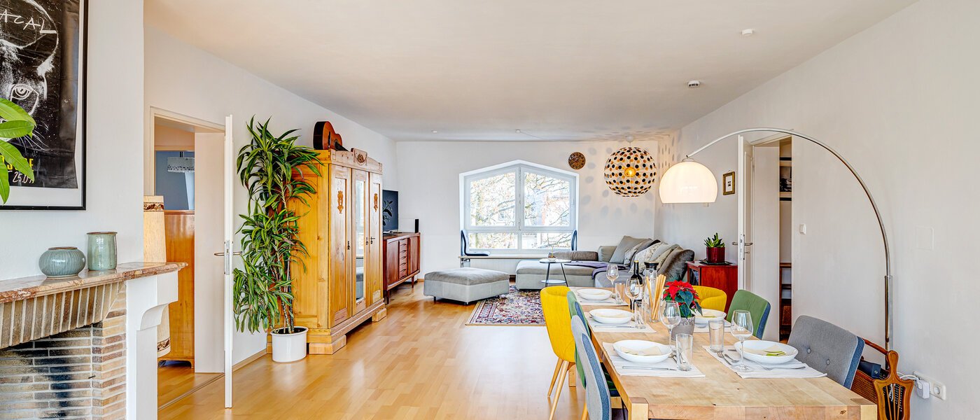 appartamento München Nymphenburg 04 zona living 13273