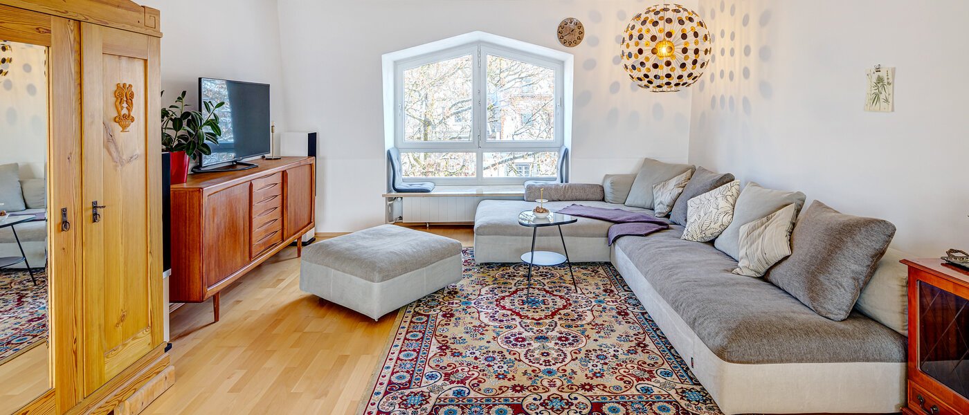 appartamento München Nymphenburg 05 zona living 13273