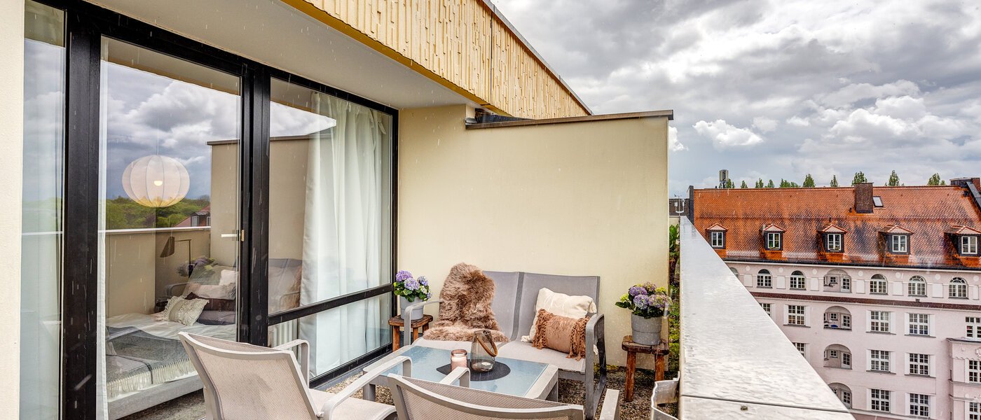 appartamento München Au-Haidhausen 01 terrazza sul tetto 13287
