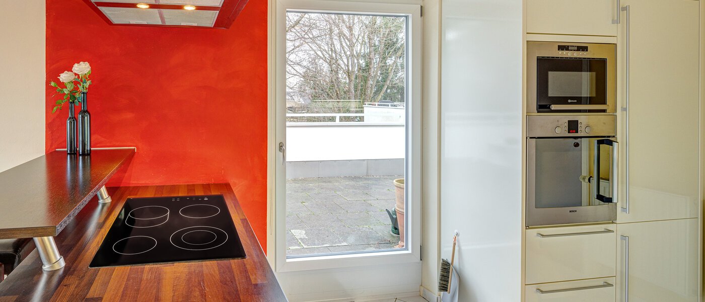 attico con terrazzo München Moosach 03 cucina 13292