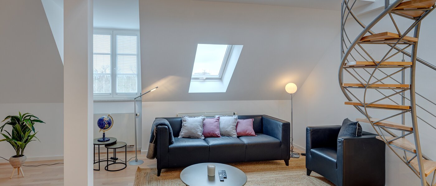 maisonnette con galleria München Maxvorstadt 03 zona living 13317