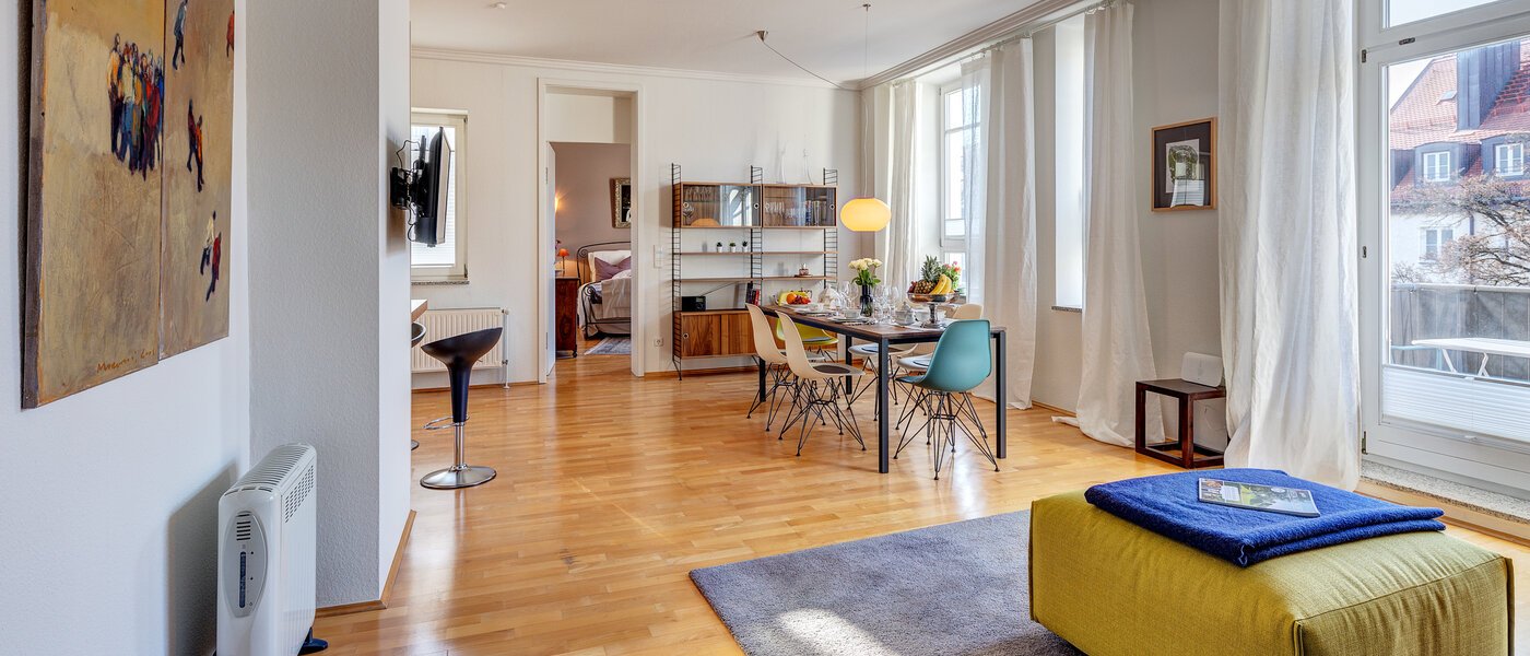 appartamento München Lehel 04 zona living 13341