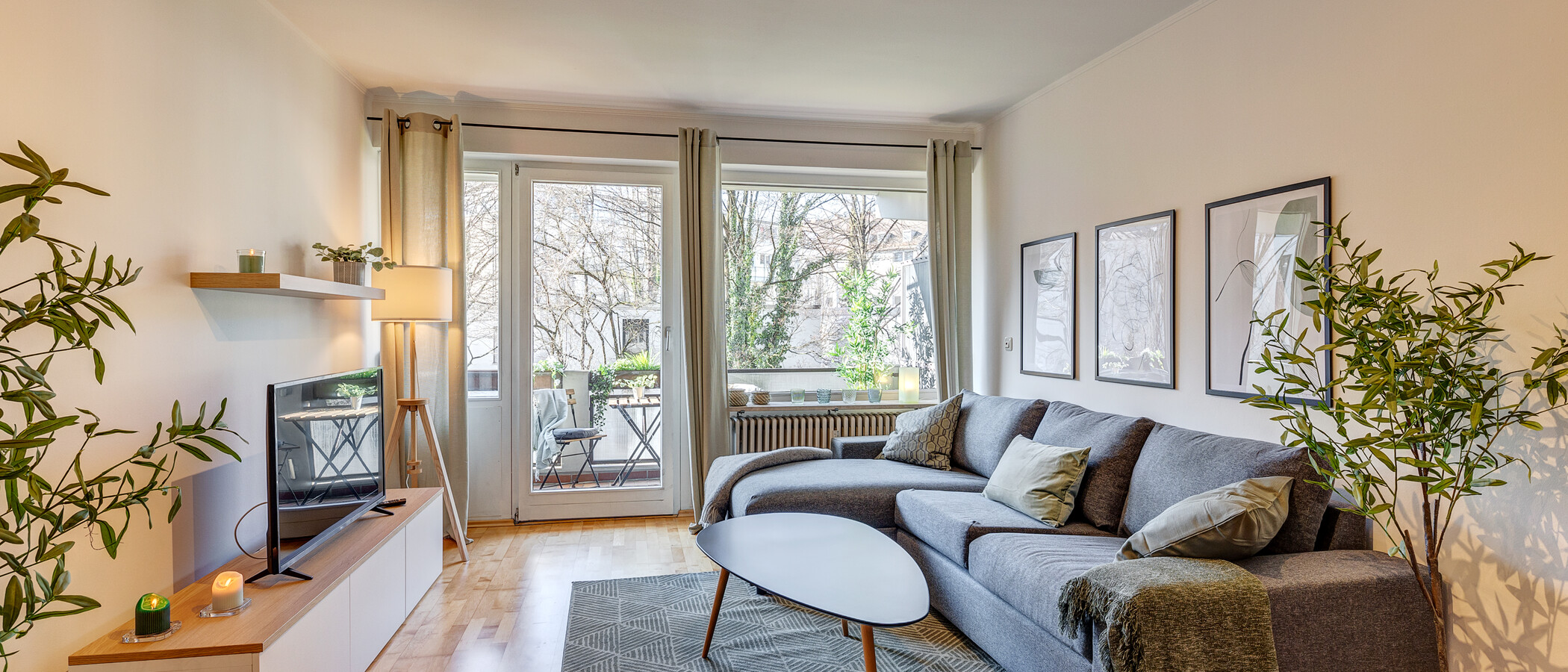 appartamento München Neuhausen 01 zona living 13344