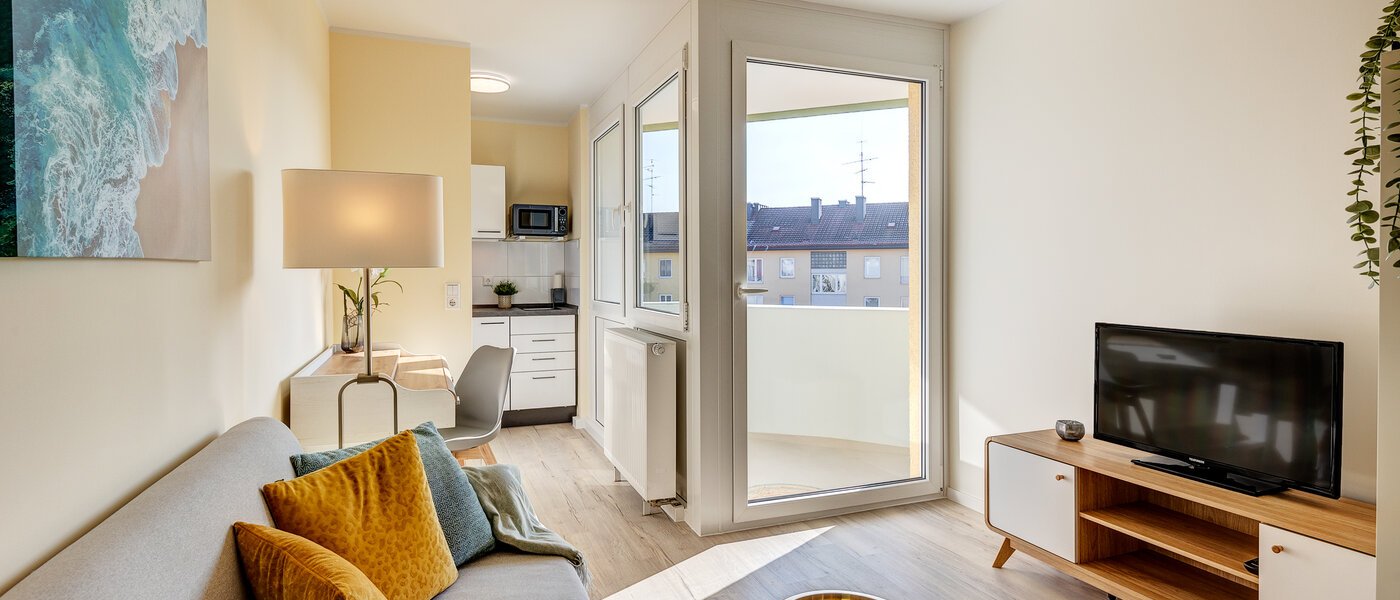 appartamento München Milbertshofen 01 zona living 13348