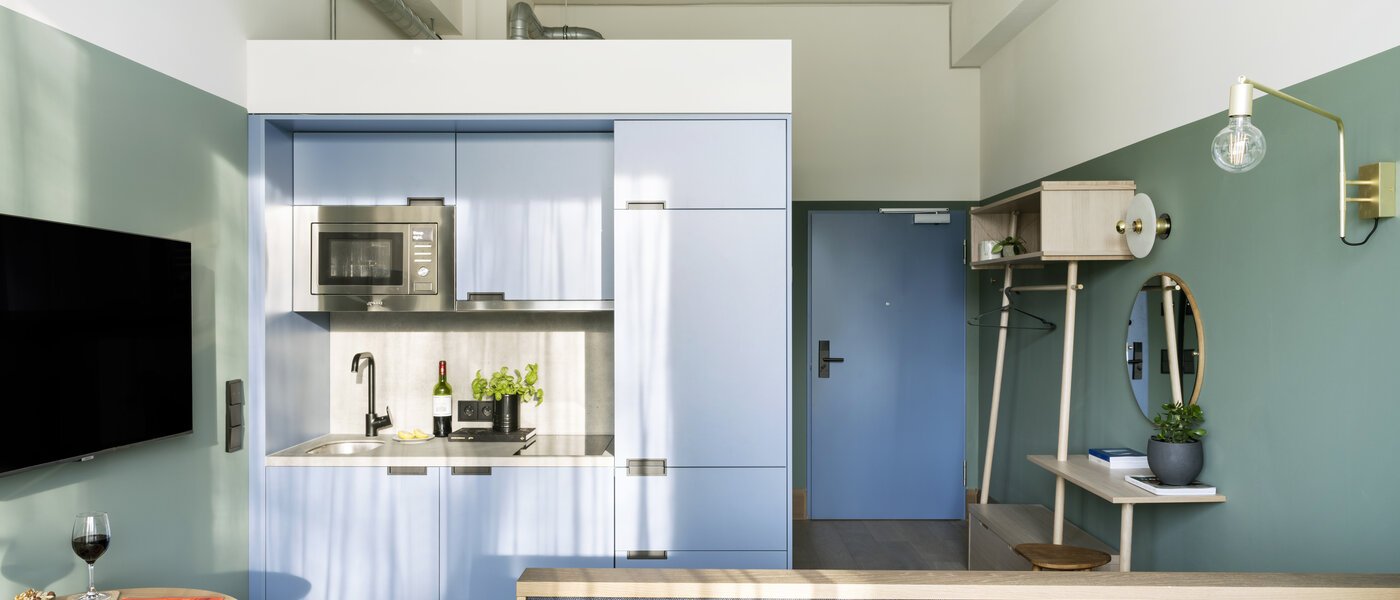 abitazione München Obersendling 06 zona living 13390