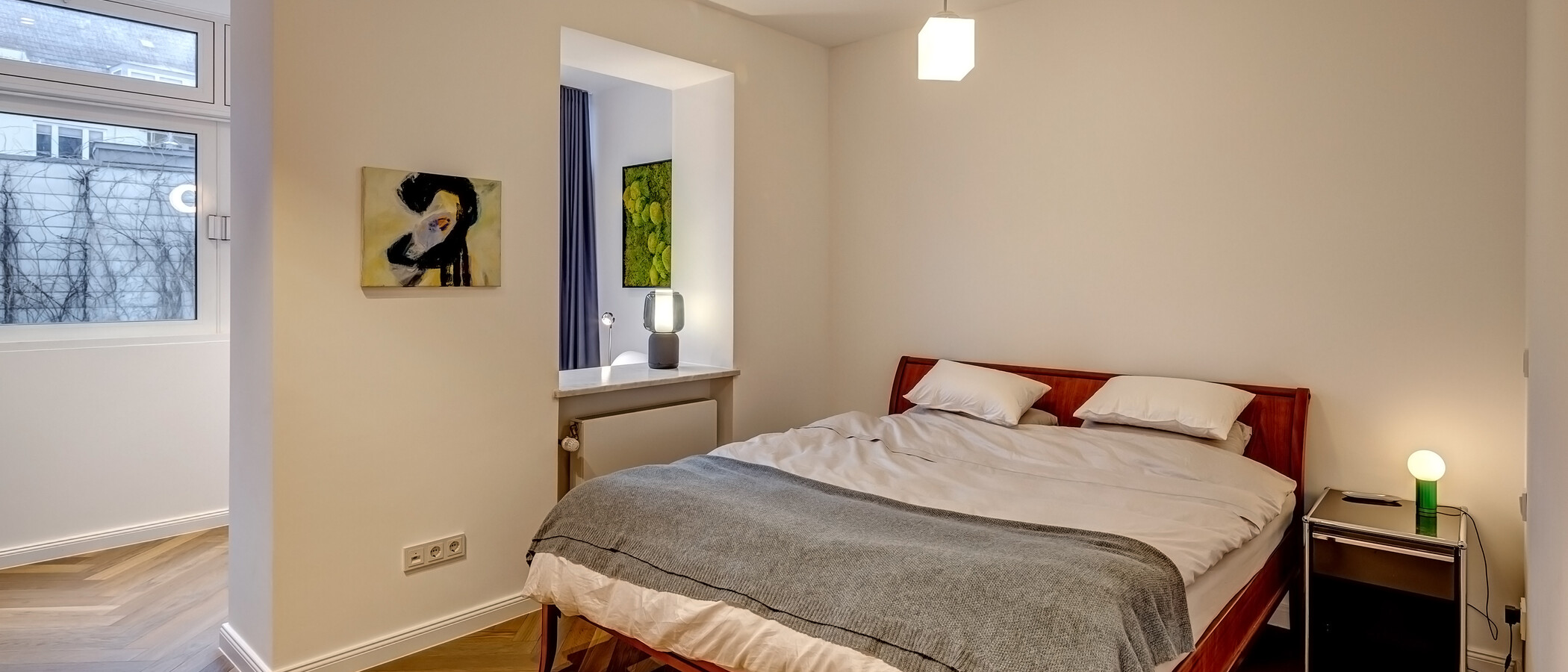 appartamento München Glockenbachviertel 01 camera da letto 13391