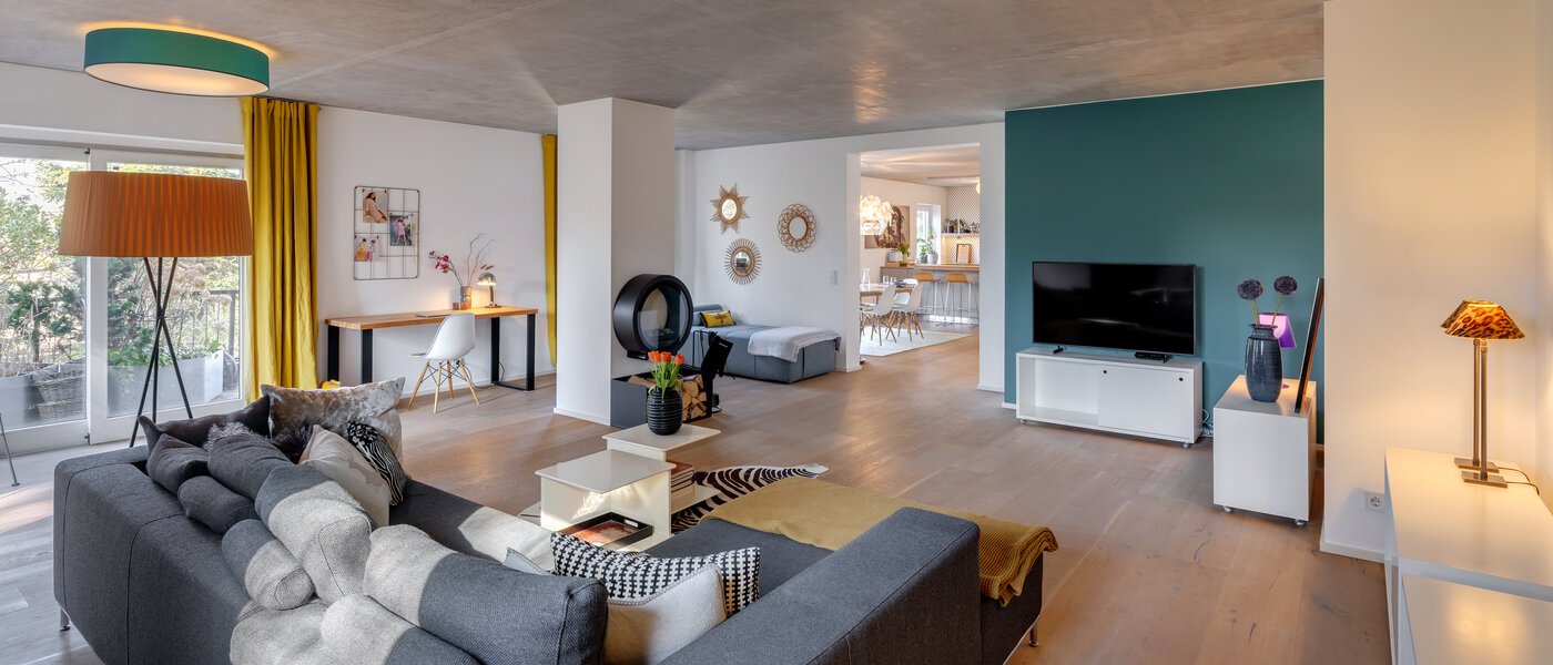 penthouse München Solln 02 soggiorno 13410