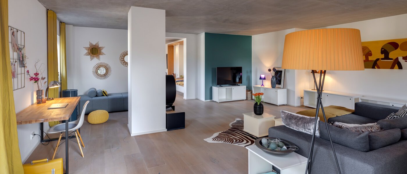 penthouse München Solln 04 soggiorno 13410