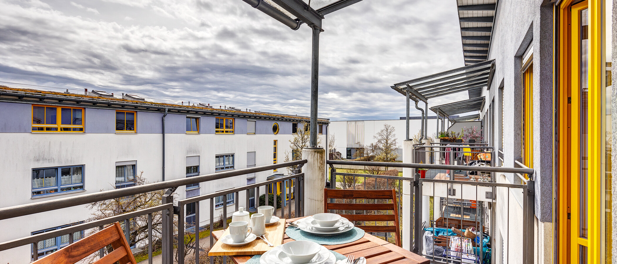 appartamento München Messestadt Riem 02 balcone 13423