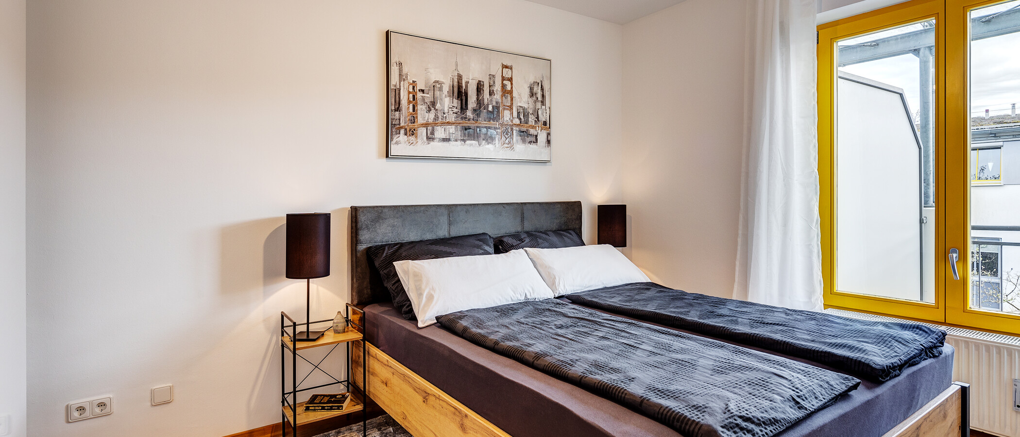 appartamento München Messestadt Riem 01 camera da letto 13423