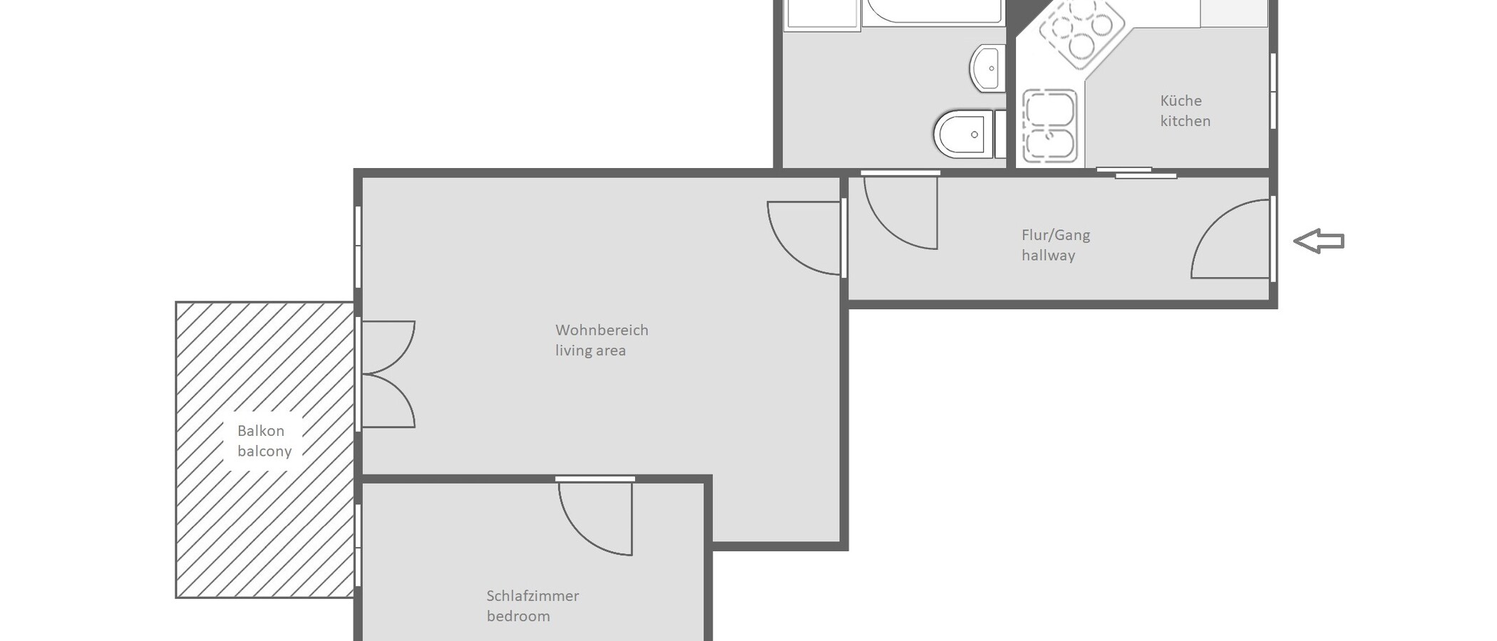appartamento München Messestadt Riem 01 planimetria 13423