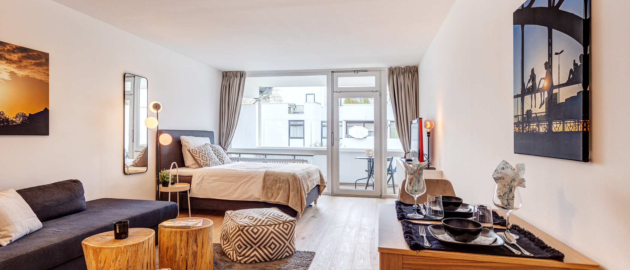 appartamento München Bogenhausen 01 zona living 13429