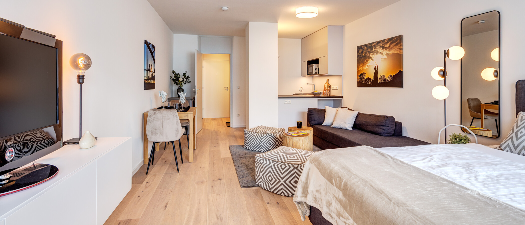appartamento München Bogenhausen 03 zona living 13429