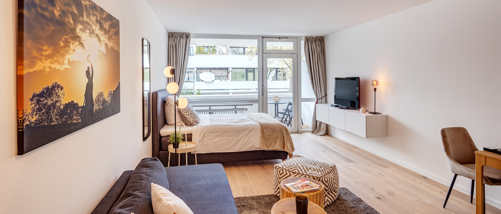 appartamento München Bogenhausen 05 zona living 13429