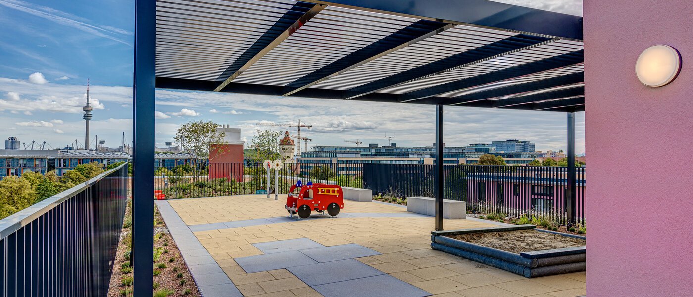 appartamento München Moosach 03 terazzo condiviso 13450