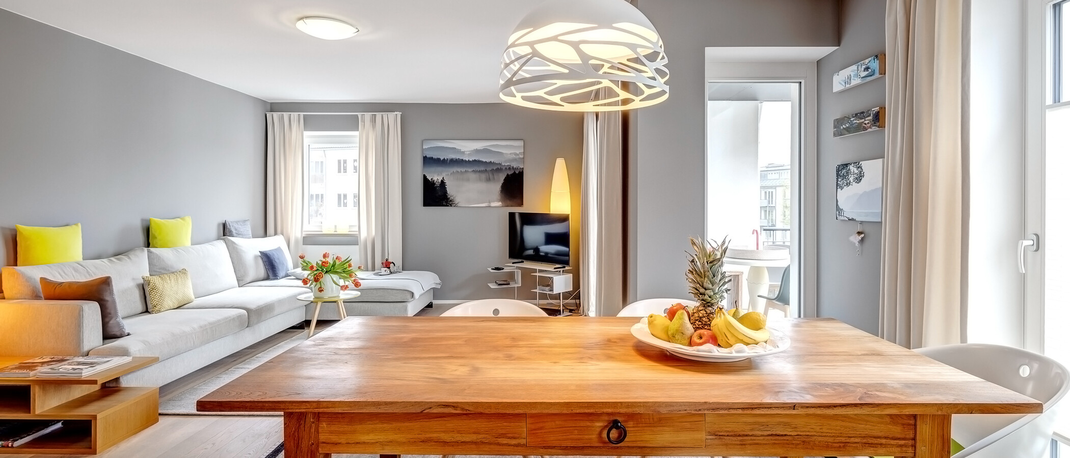 appartamento München Nymphenburg 01 zona living 13454