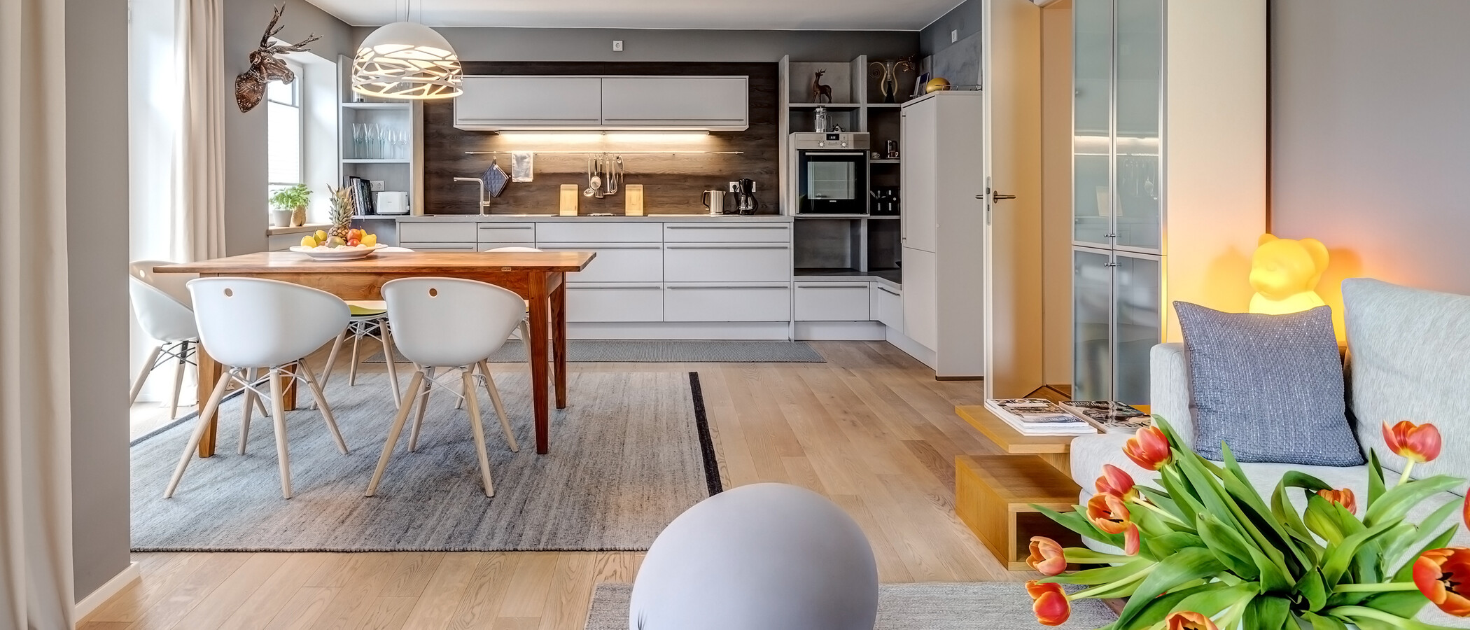 appartamento München Nymphenburg 04 zona living 13454