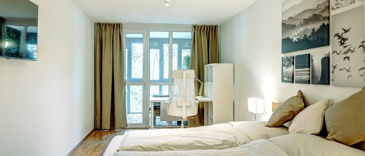 appartamento München Moosach 02 camera da letto 13457