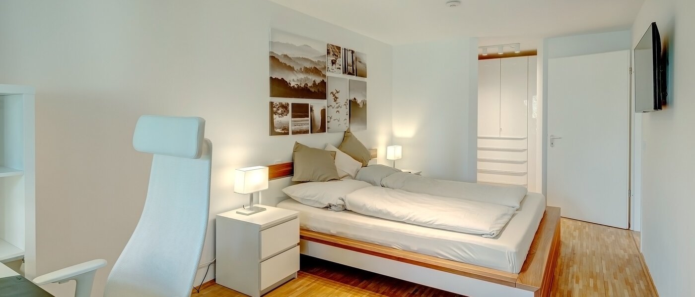 appartamento München Moosach 04 camera da letto 13457