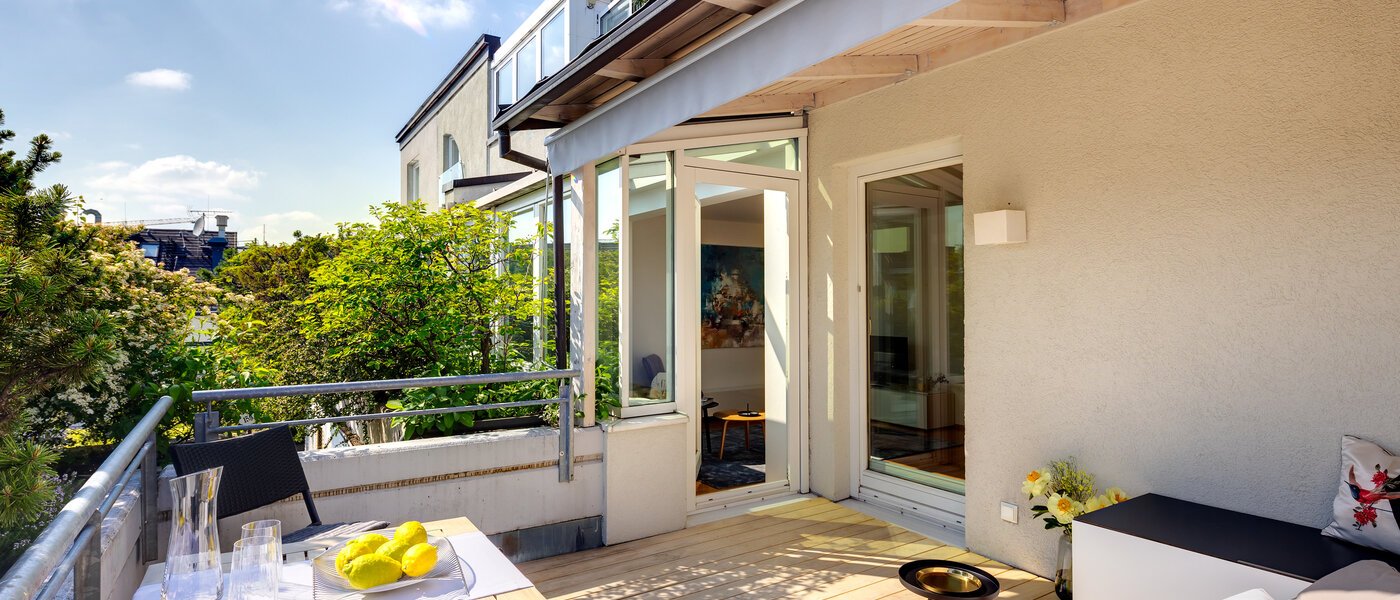 attico con terrazzo München Maxvorstadt - Westen 02 terrazza sul tetto 13461