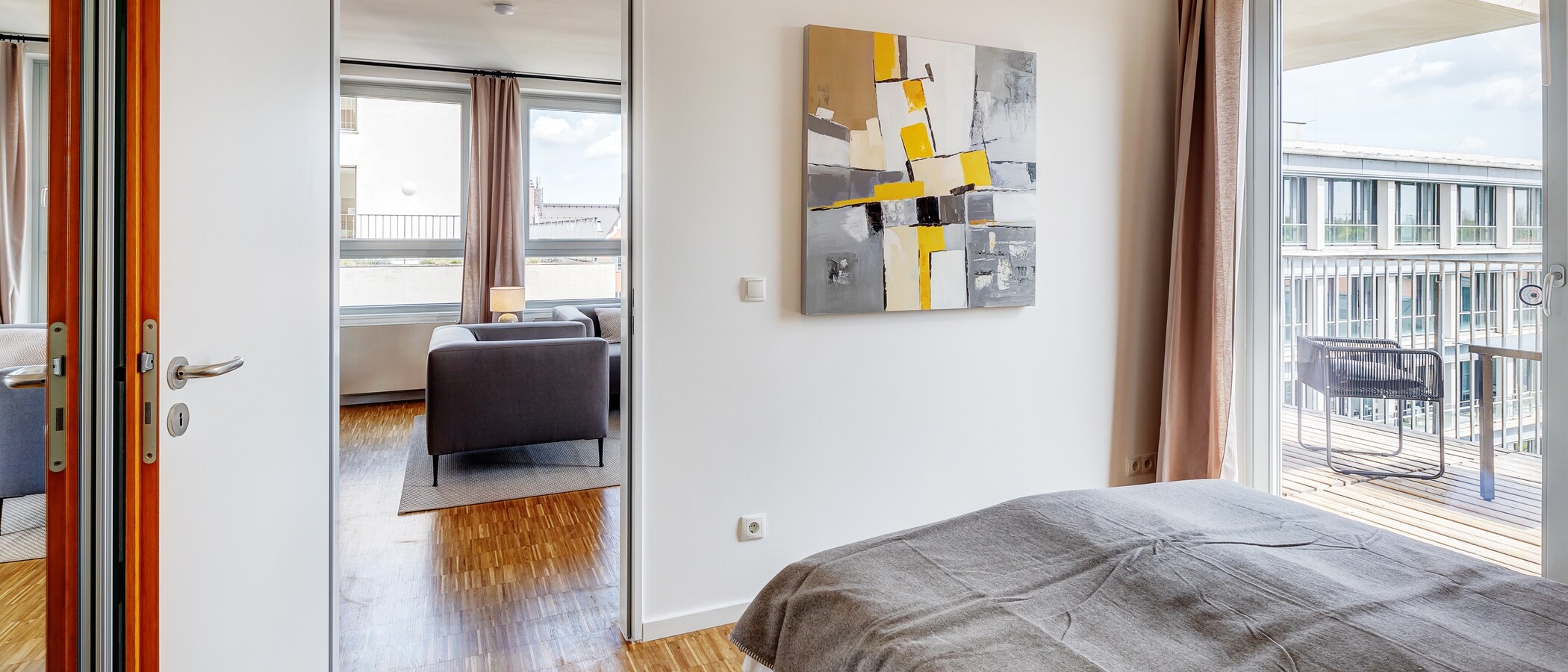 appartamento München Schwanthalerhöhe 03 camera da letto 13468