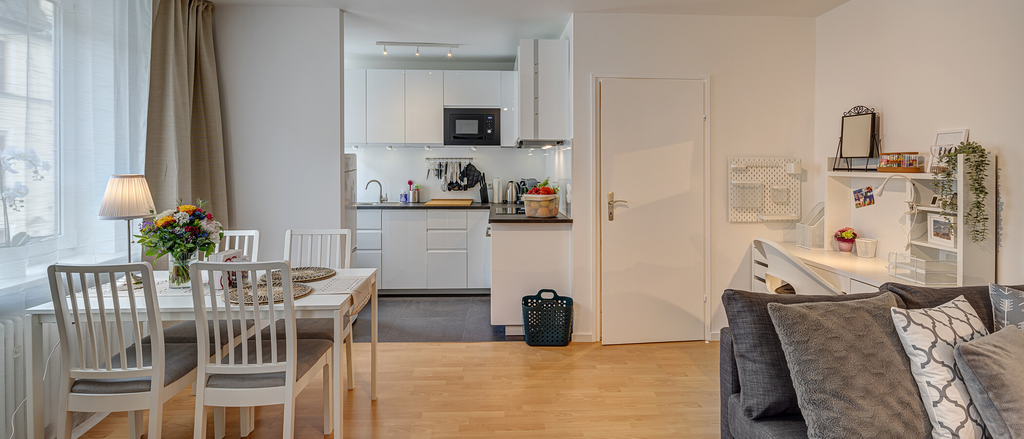 appartamento München Lehel 03 zona living 13484