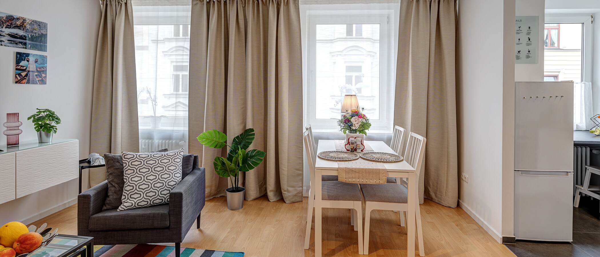 appartamento München Lehel 05 zona living 13484