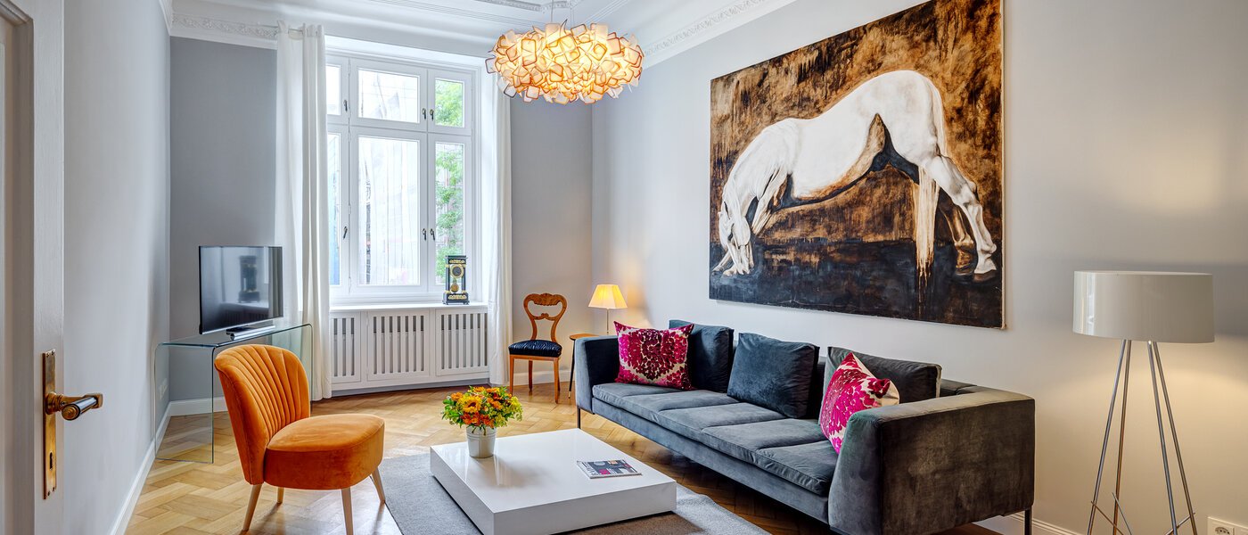 appartamento München Isarvorstadt 01 zona living 13525