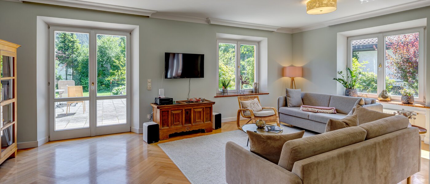 appartamento con giardino Schliersee 02 zona living 13576