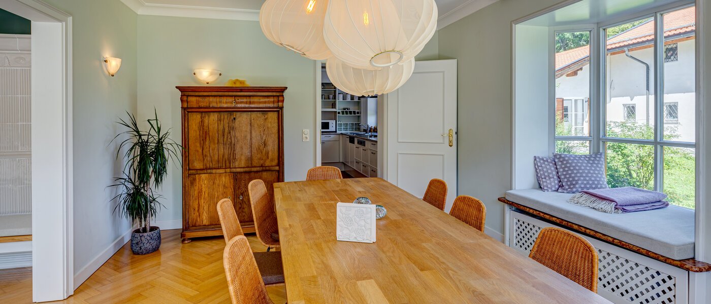 appartamento con giardino Schliersee 04 sala da pranzo 13576