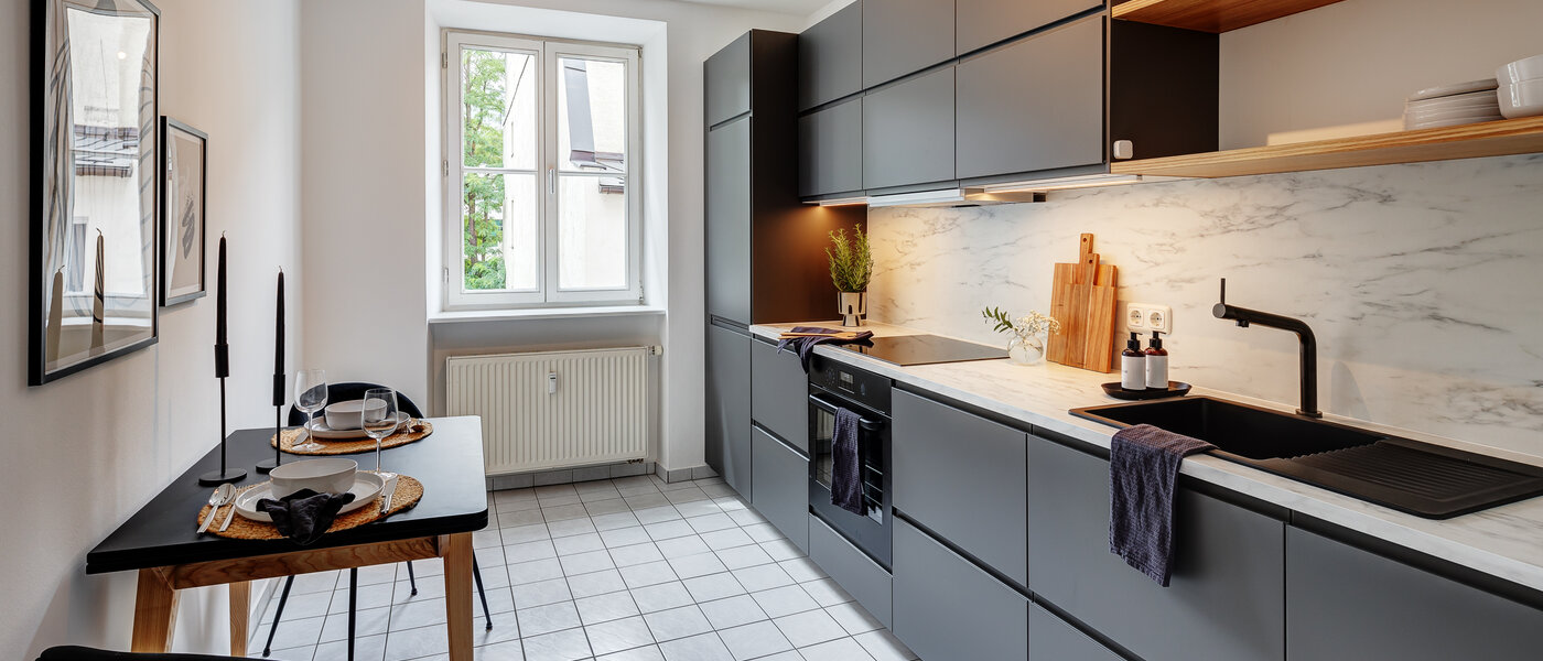 appartamento München Lehel 01 cucina 13583