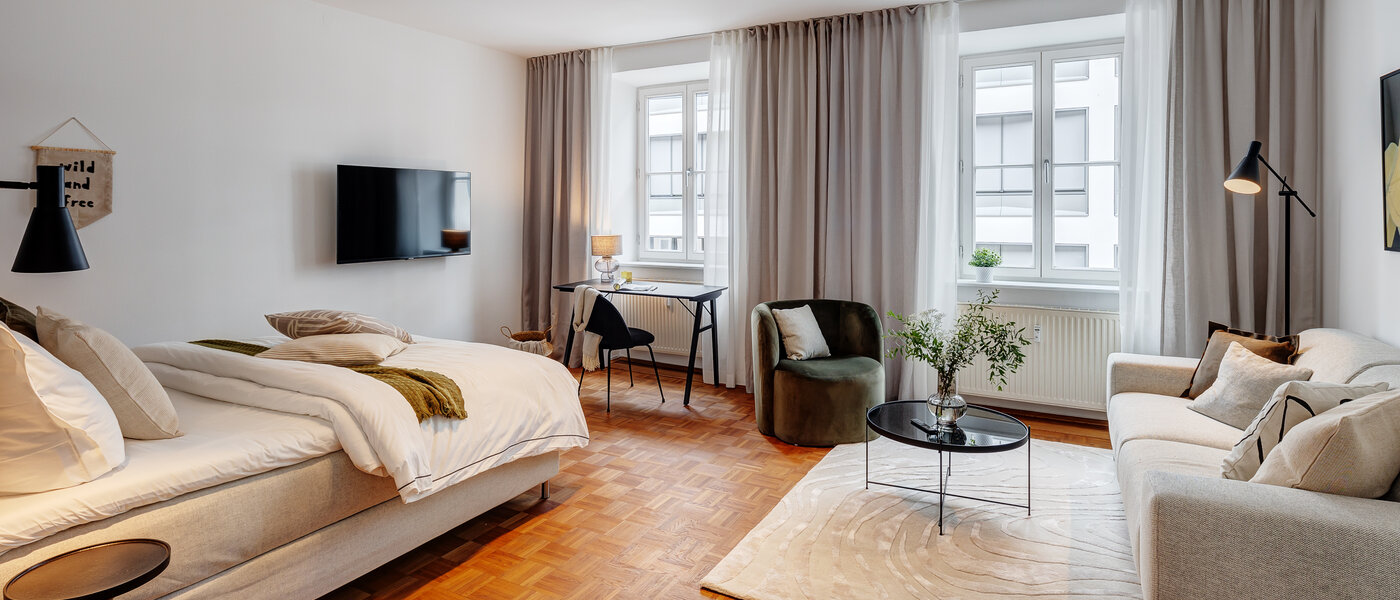 appartamento München Lehel 02 zona living 13583