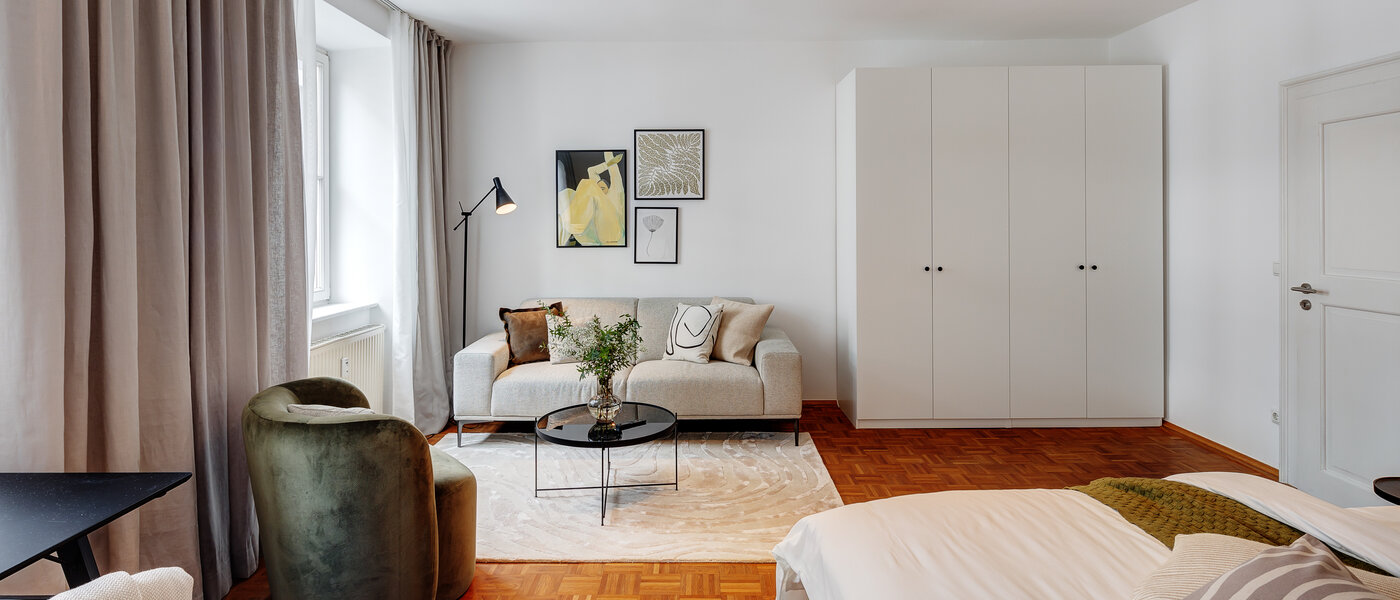 appartamento München Lehel 04 zona living 13583