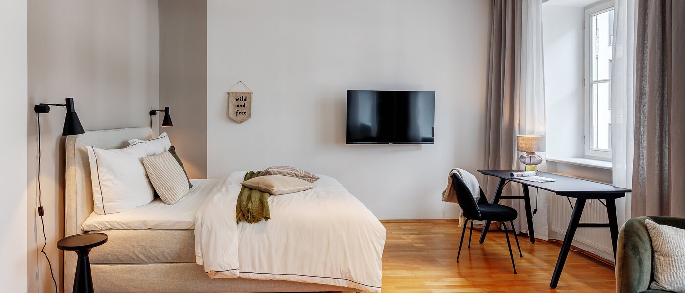 appartamento München Lehel 02 zona living 13584