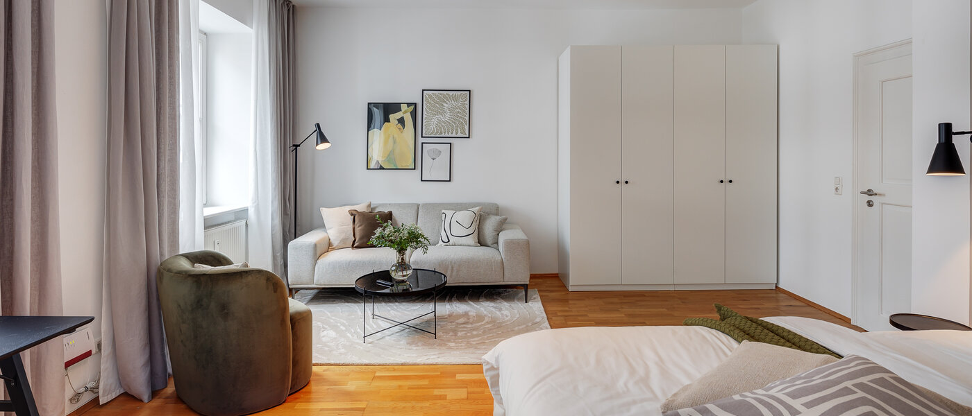 appartamento München Lehel 03 zona living 13584