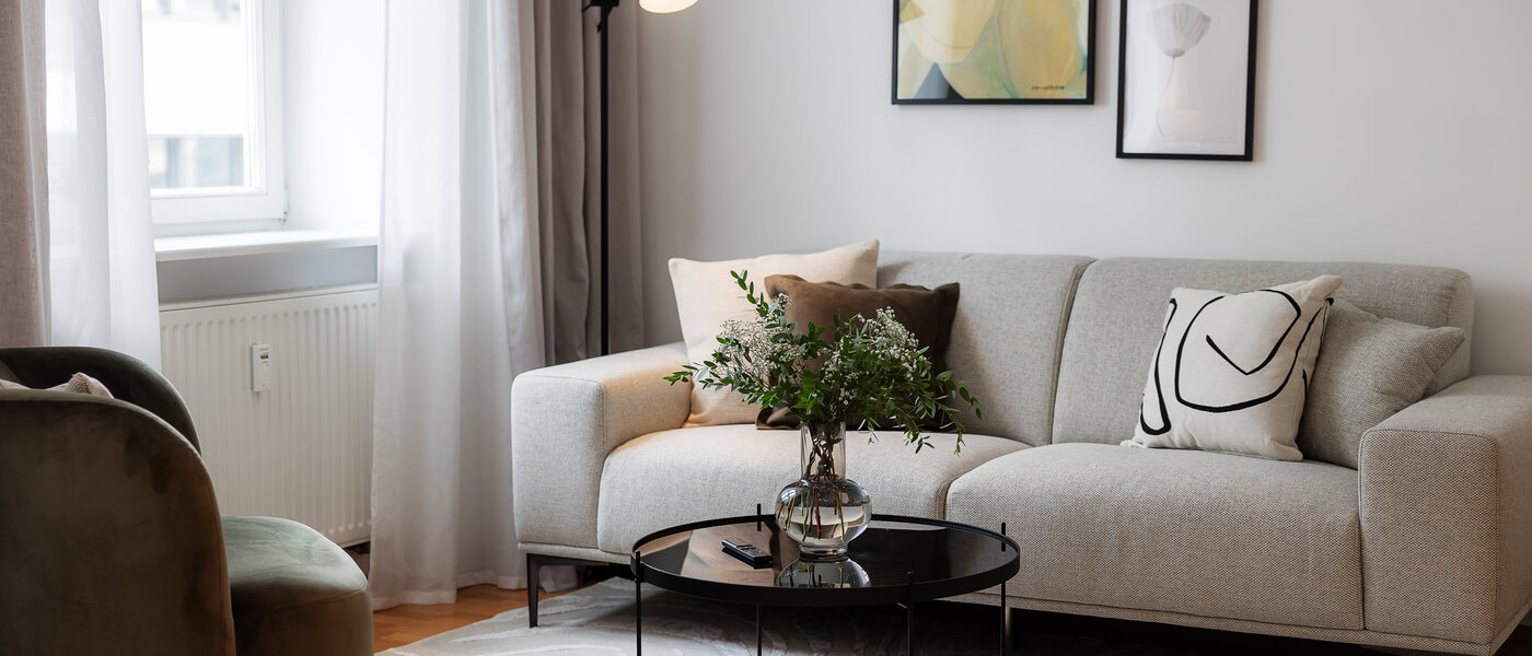 appartamento München Lehel 05 zona living 13584