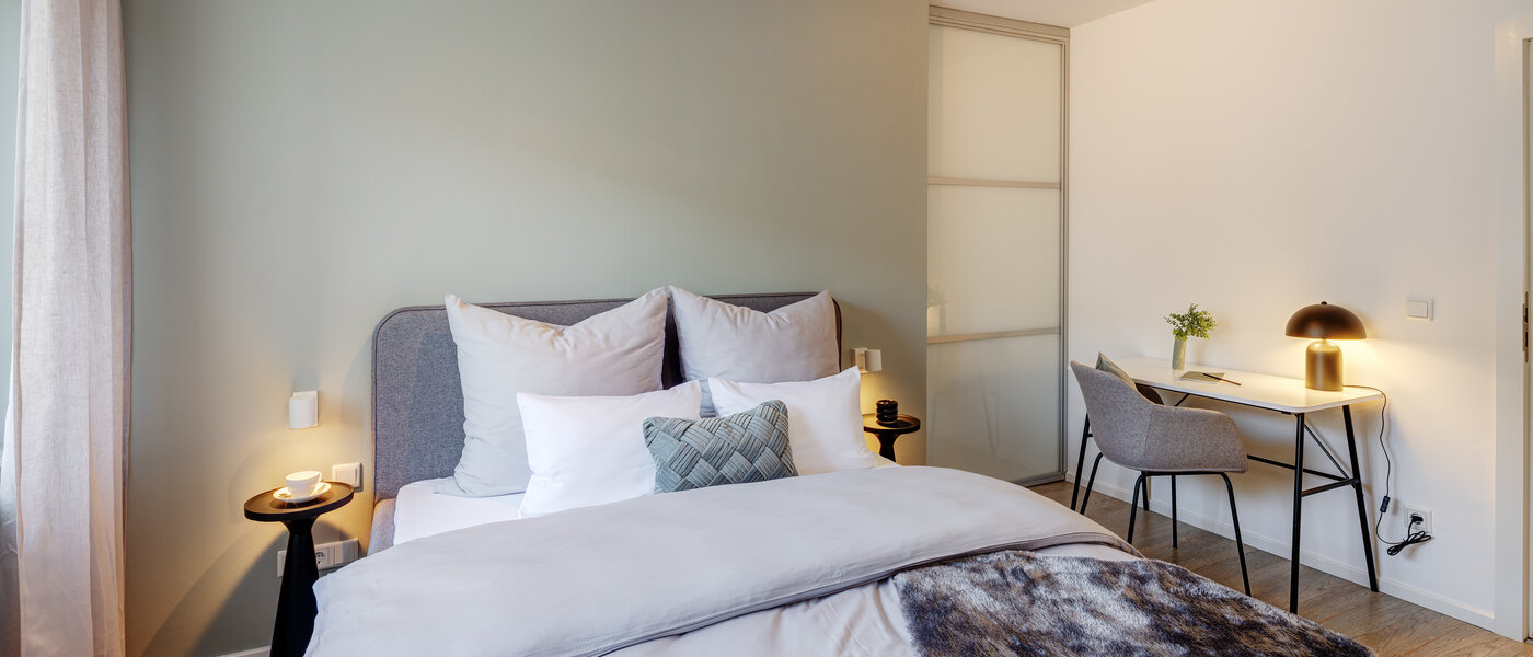 appartamento München Bogenhausen 03 camera da letto 13604