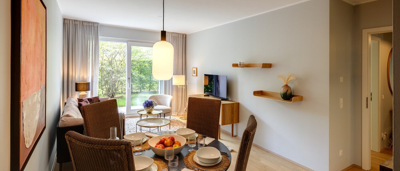 appartamento München Obersendling 03 zona living 13617