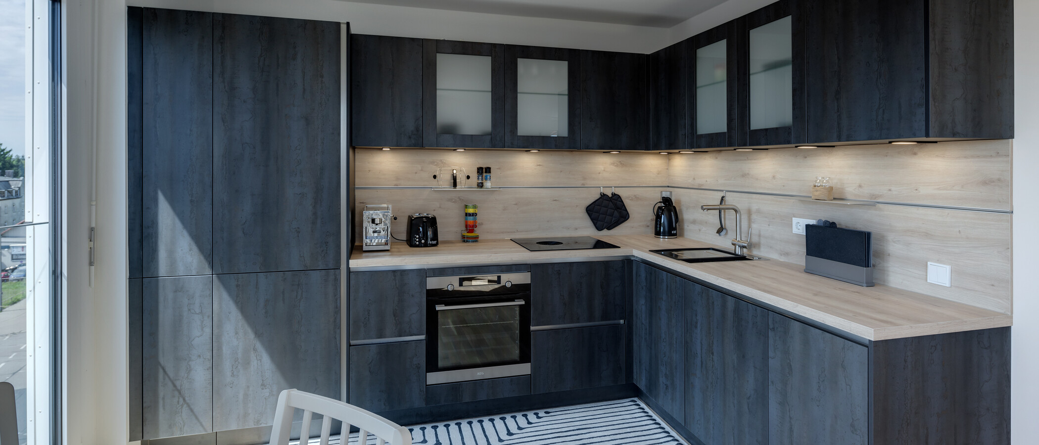 attico con terrazzo München Pasing 01 cucina 13619