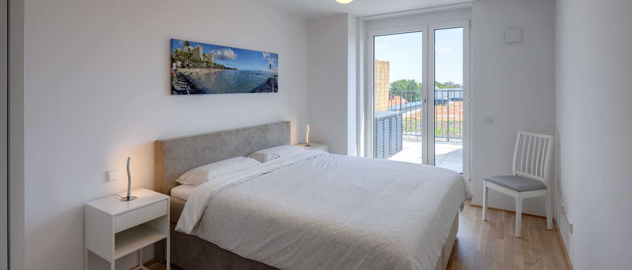 attico con terrazzo München Pasing 01 camera da letto 13619