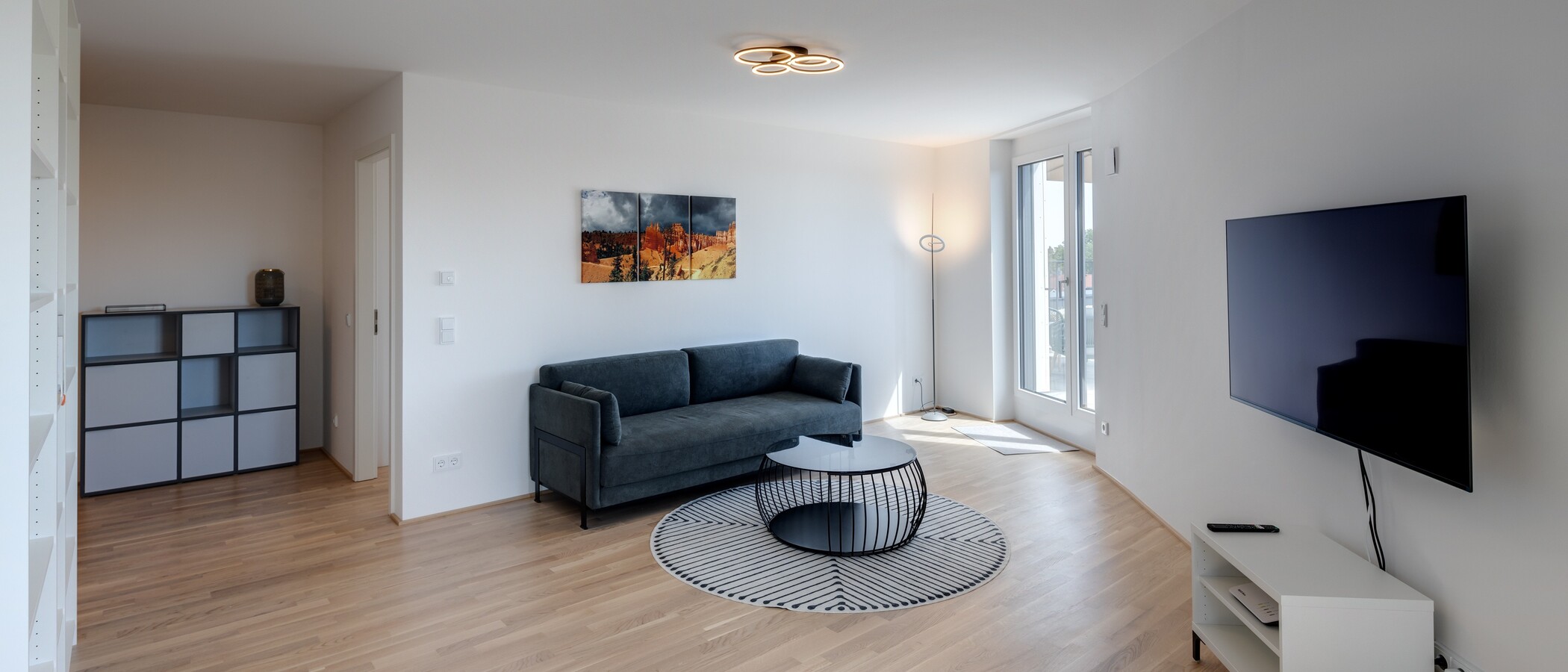 attico con terrazzo München Pasing 02 zona living 13619