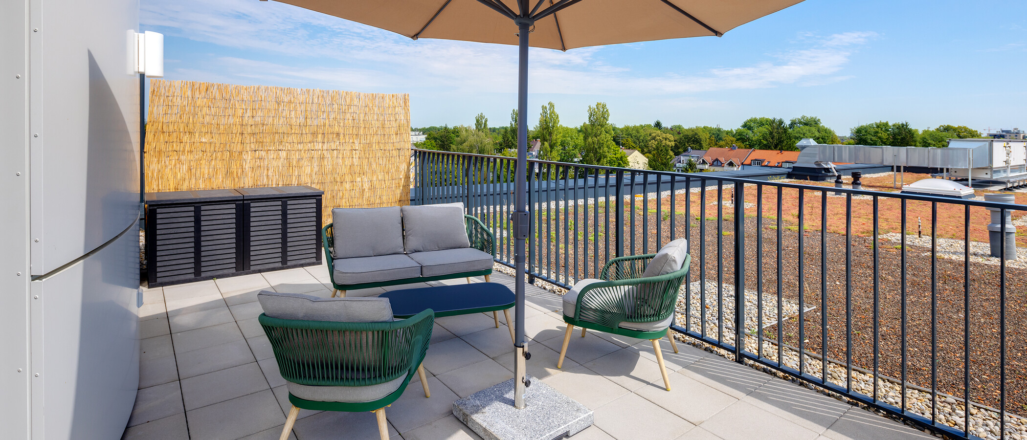 attico con terrazzo München Pasing 02 terrazza sul tetto 13619