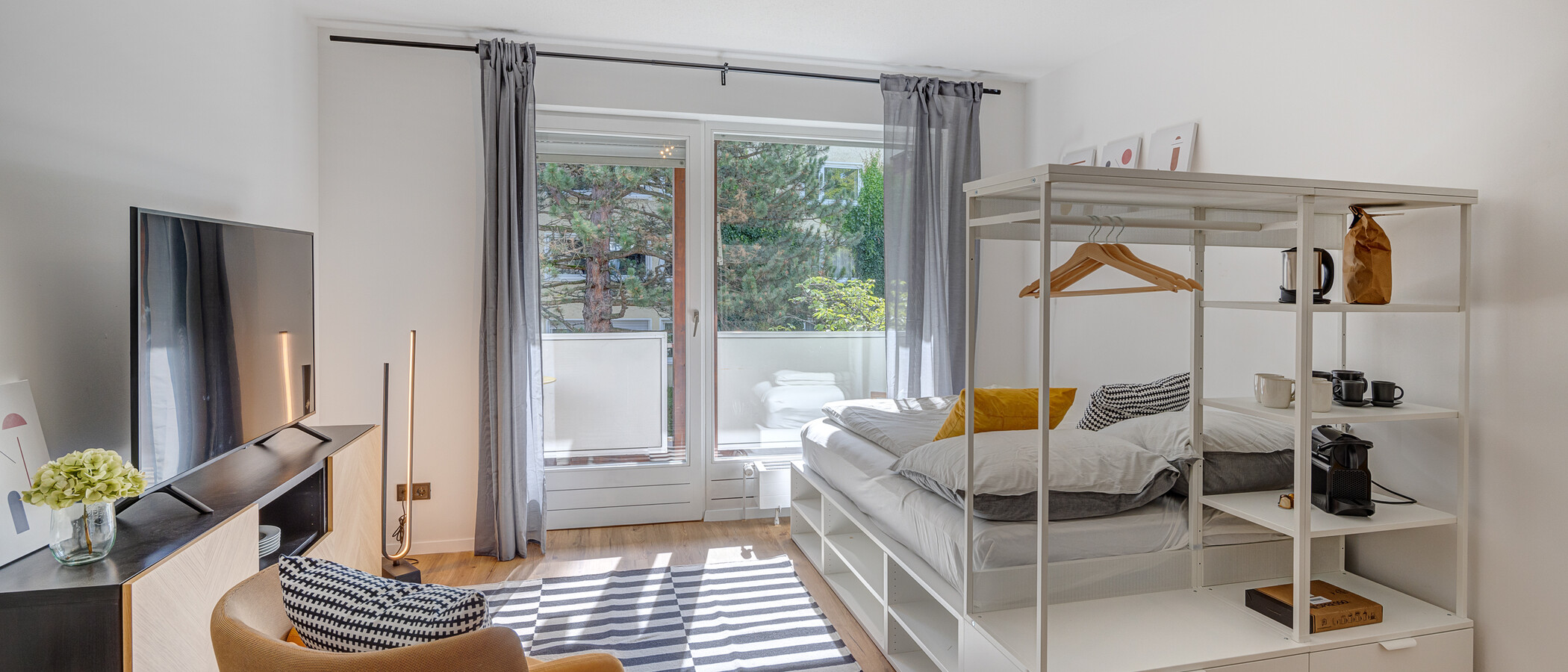 appartamento München Nymphenburg 01 zona living 13624