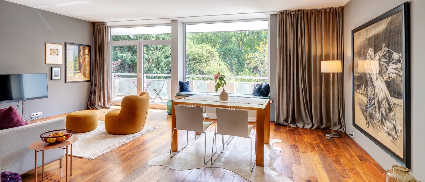 appartamento München Altbogenhausen 01 soggiorno 13633