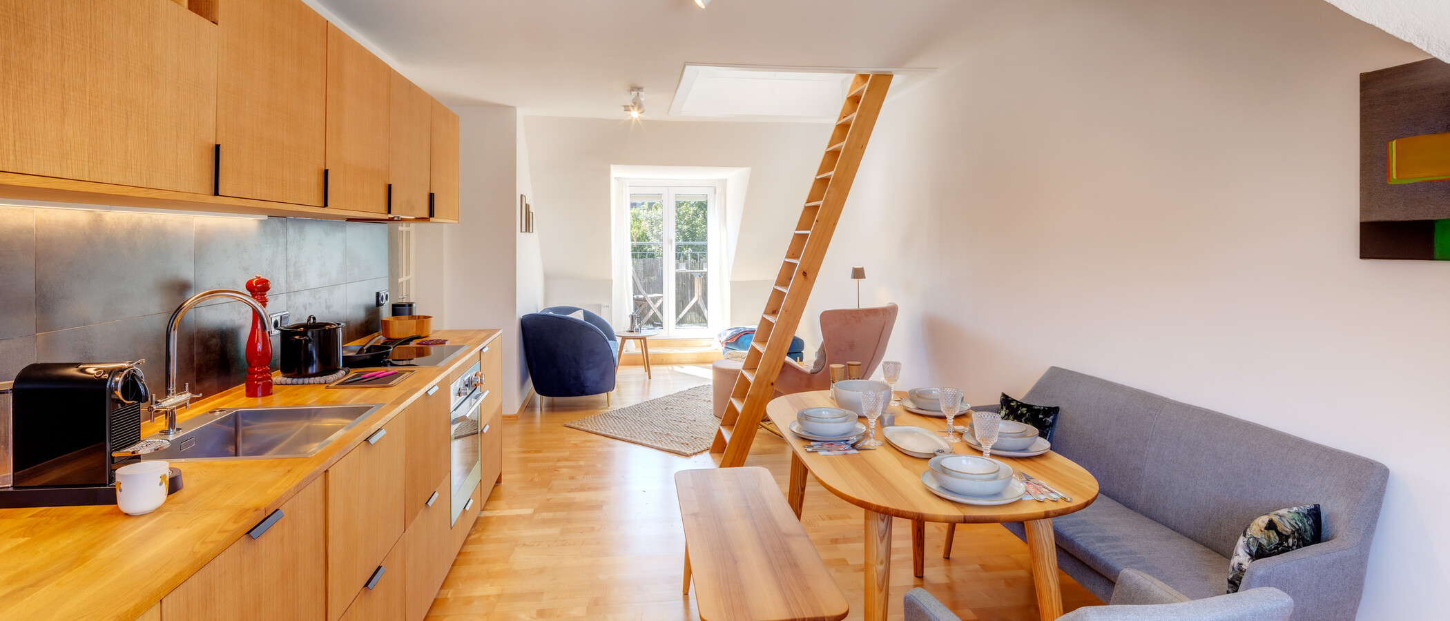appartamento München Glockenbachviertel 01 cucina 13655
