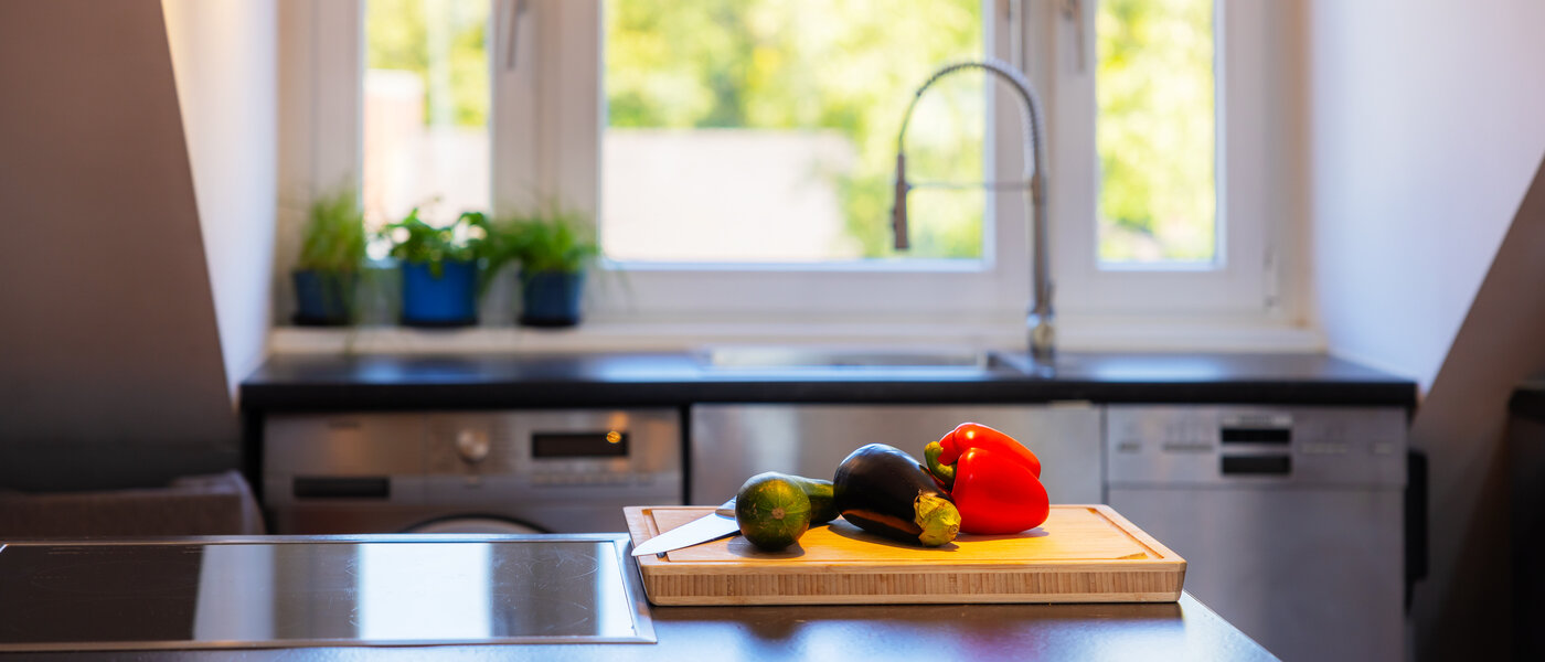 attico con terrazzo München Ramersdorf 02 cucina 13657