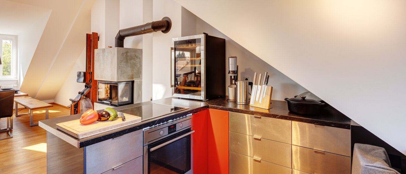 attico con terrazzo München Ramersdorf 03 cucina 13657